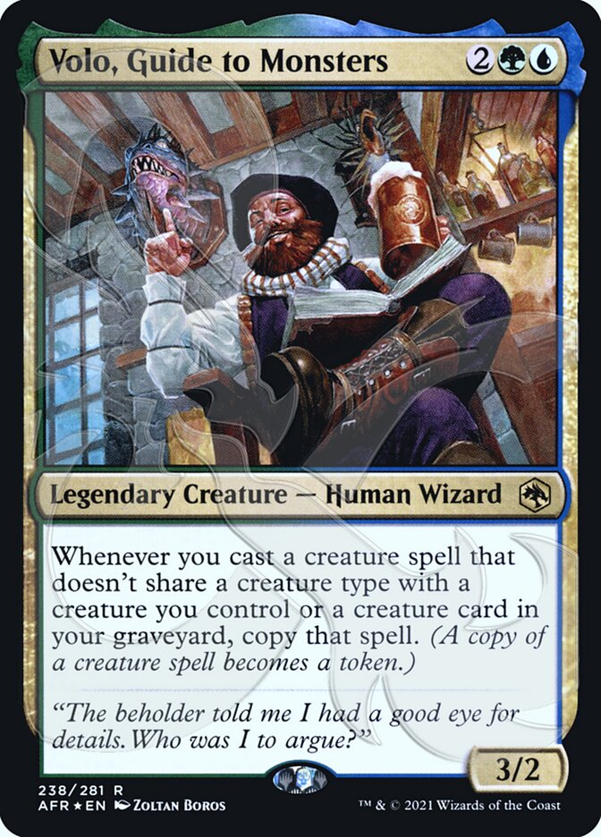 Volo, Guide to Monsters (Ampersand Promo) [Dungeons & Dragons: Adventures in the Forgotten Realms Promos] | Game Master's Emporium (The New GME)