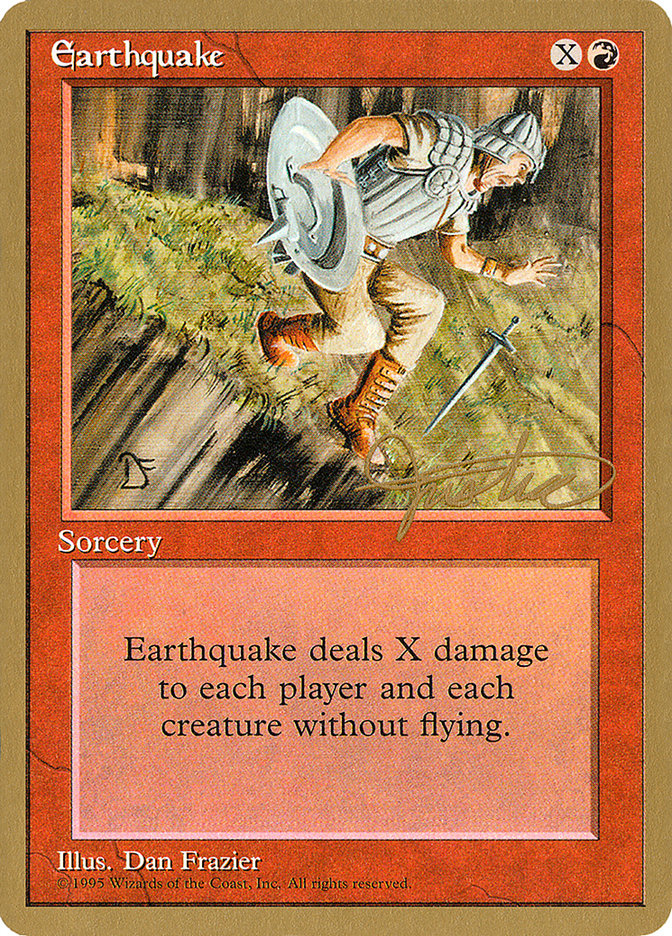 Earthquake (Mark Justice) [Pro Tour Collector Set] | Game Master's Emporium (The New GME)