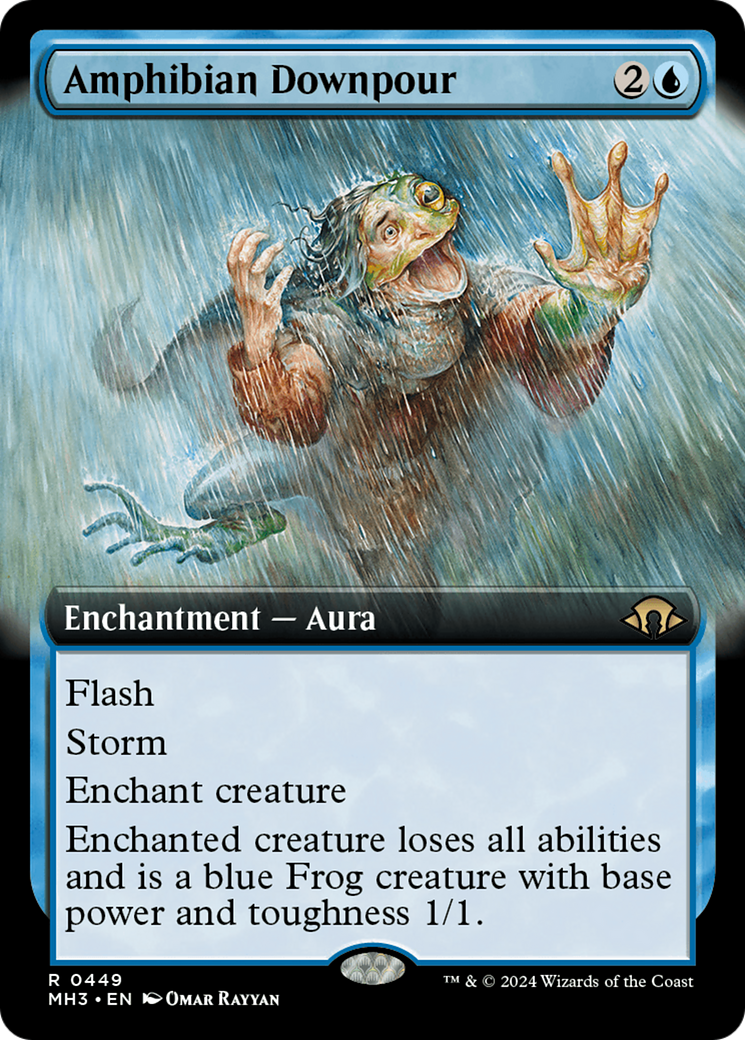 Amphibian Downpour (Extended Art) [Modern Horizons 3] | Game Master's Emporium (The New GME)