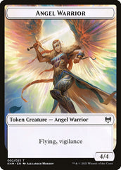 Human Warrior // Angel Warrior Double-Sided Token [Kaldheim Tokens] | Game Master's Emporium (The New GME)