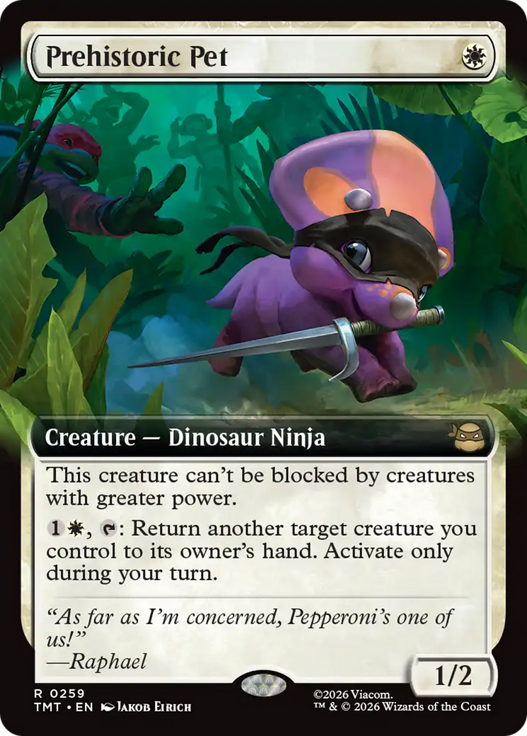 Prehistoric Pet (Extended Art) [Teenage Mutant Ninja Turtles] | Game Master's Emporium (The New GME)