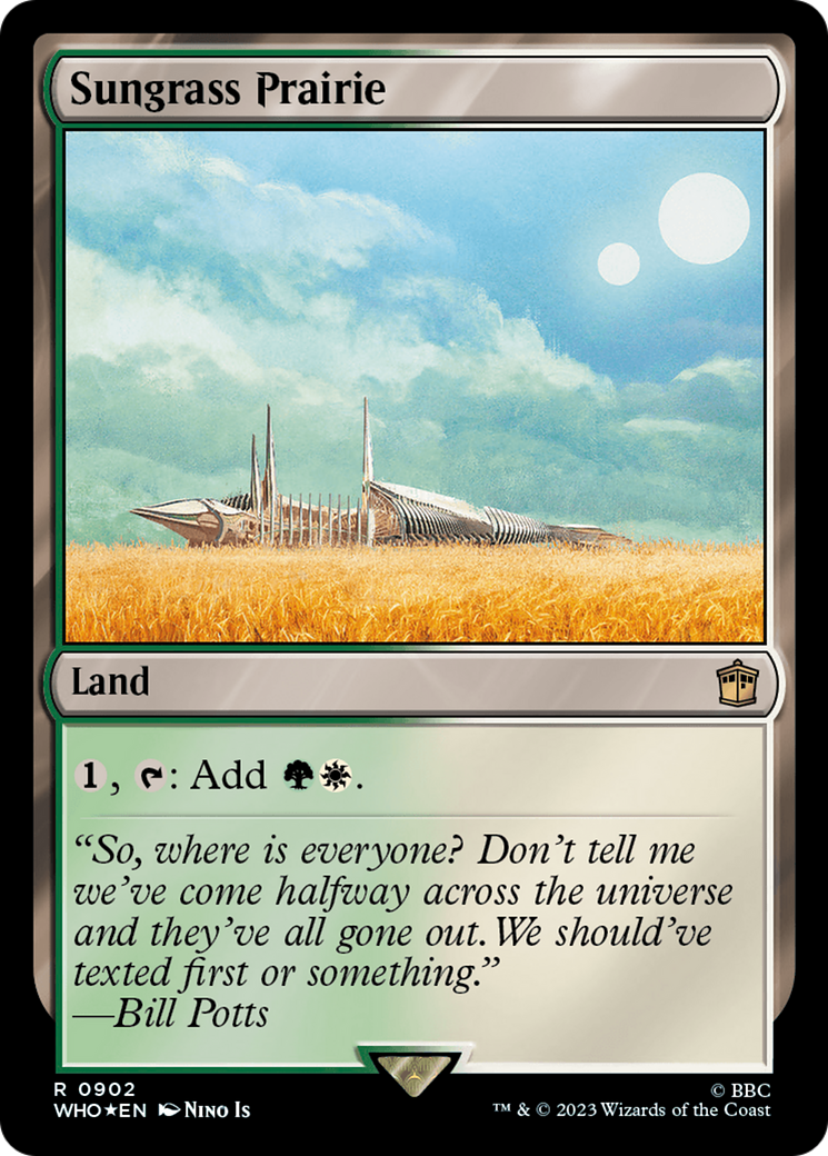 Sungrass Prairie (Surge Foil) [Doctor Who] | Game Master's Emporium (The New GME)