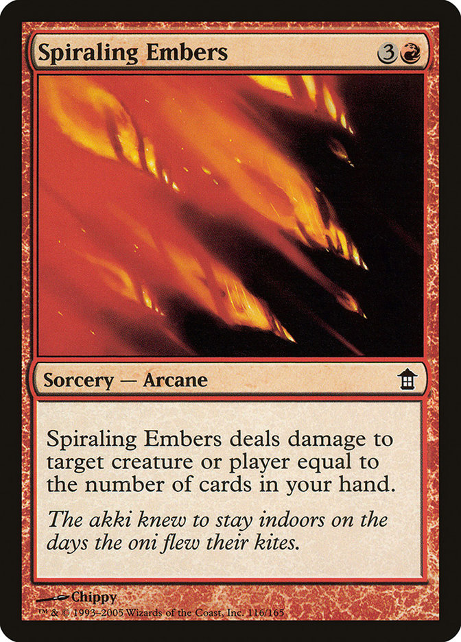 Spiraling Embers [Saviors of Kamigawa] | Game Master's Emporium (The New GME)