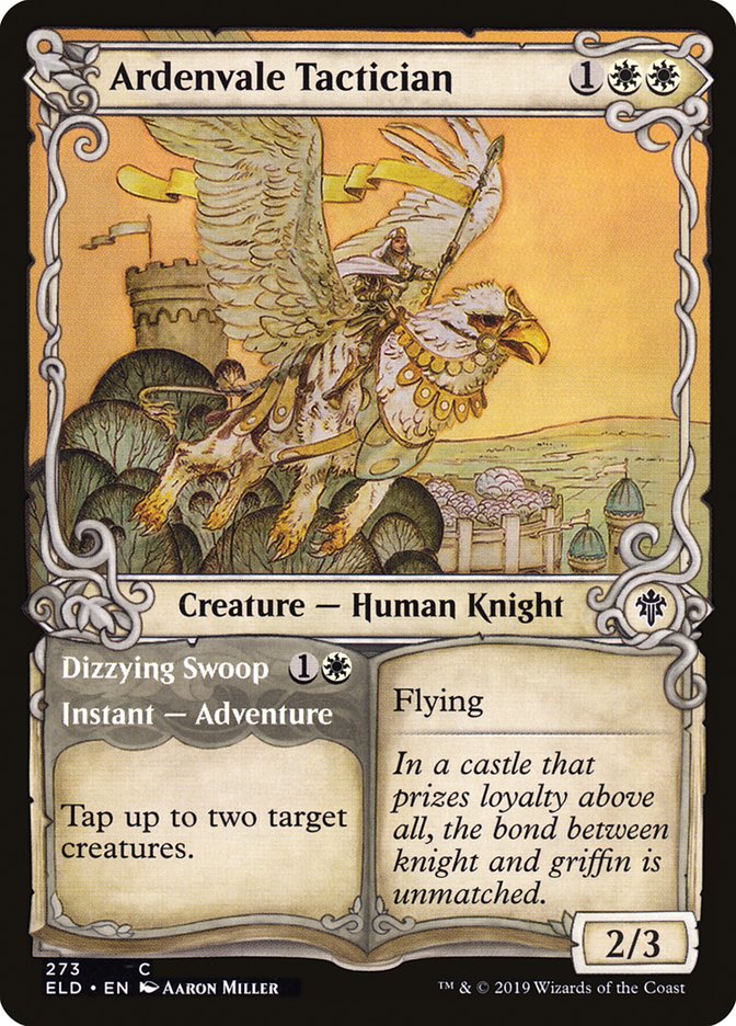 Ardenvale Tactician // Dizzying Swoop (Showcase) [Throne of Eldraine] | Game Master's Emporium (The New GME)
