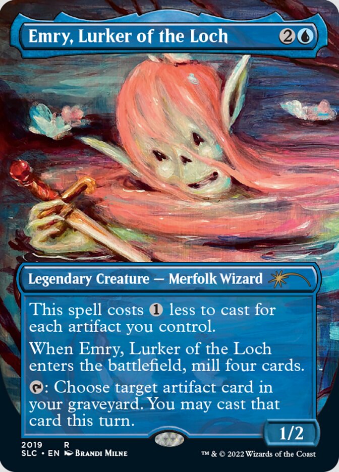 Emry, Lurker of the Loch (Borderless) [Secret Lair Countdown Kit] | Game Master's Emporium (The New GME)