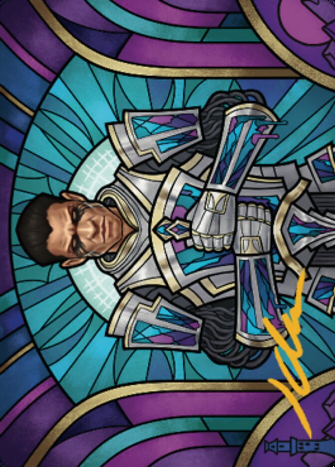 Aron, Benalia's Ruin Art Card (Gold-Stamped Signature) [Dominaria United Art Series] | Game Master's Emporium (The New GME)