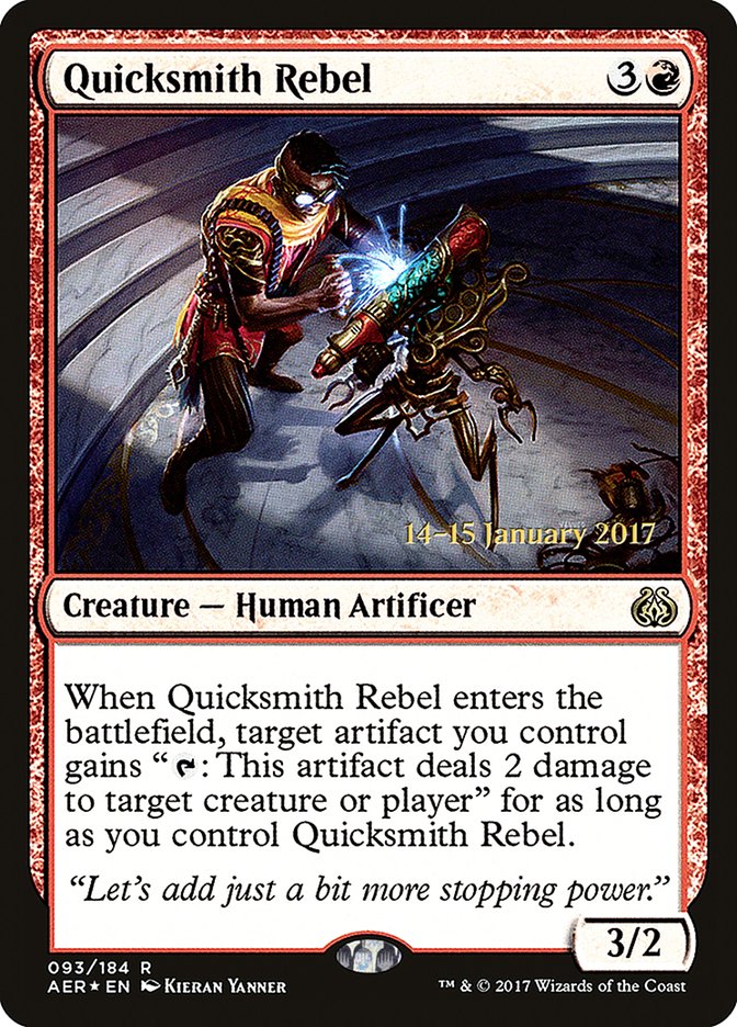 Quicksmith Rebel [Aether Revolt Prerelease Promos] | Game Master's Emporium (The New GME)