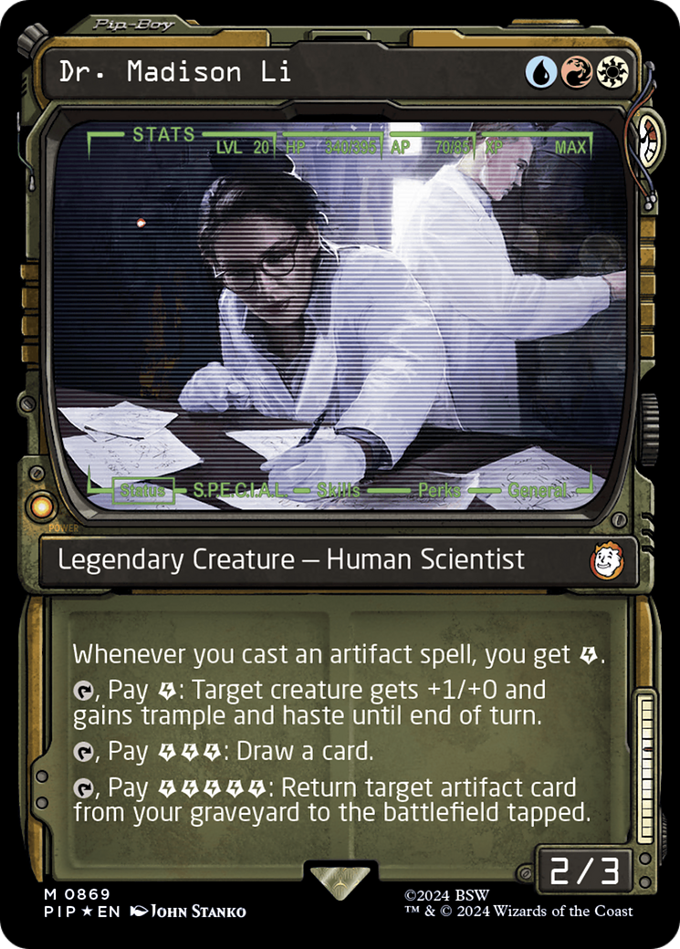 Dr. Madison Li (Showcase) (Surge Foil) [Fallout] | Game Master's Emporium (The New GME)