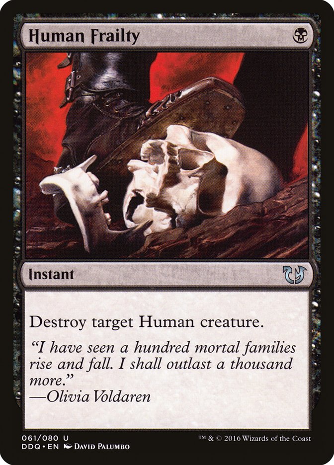 Human Frailty [Duel Decks: Blessed vs. Cursed] | Game Master's Emporium (The New GME)