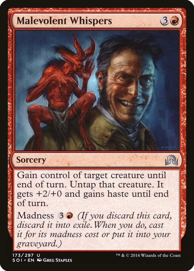 Malevolent Whispers [Shadows over Innistrad] | Game Master's Emporium (The New GME)