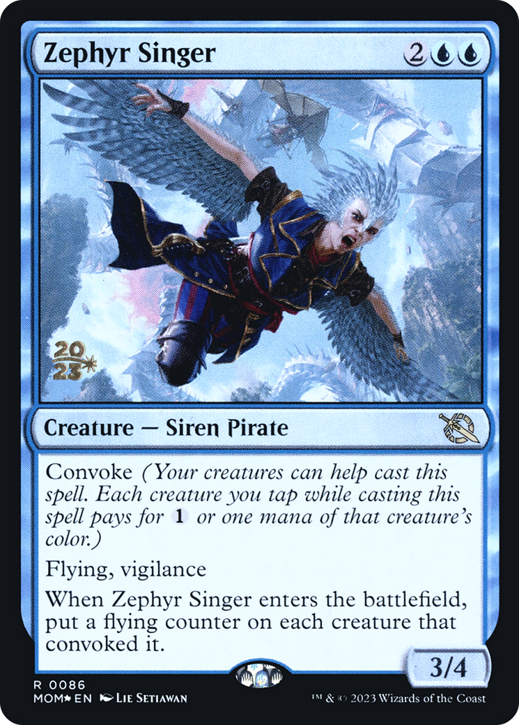 Zephyr Singer [March of the Machine Prerelease Promos] | Game Master's Emporium (The New GME)