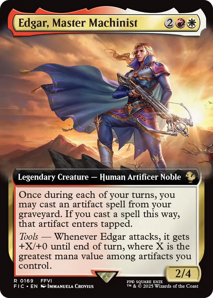 Edgar, Master Machinist (Extended Art) [FINAL FANTASY Commander] | Game Master's Emporium (The New GME)