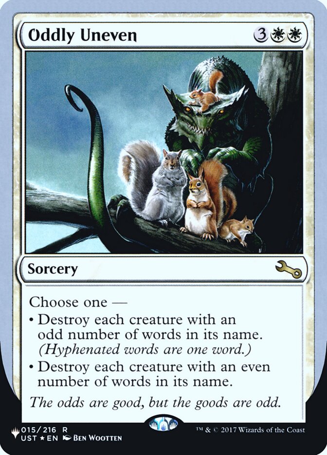 Oddly Uneven (Unfinity Foil Edition) [The List] | Game Master's Emporium (The New GME)