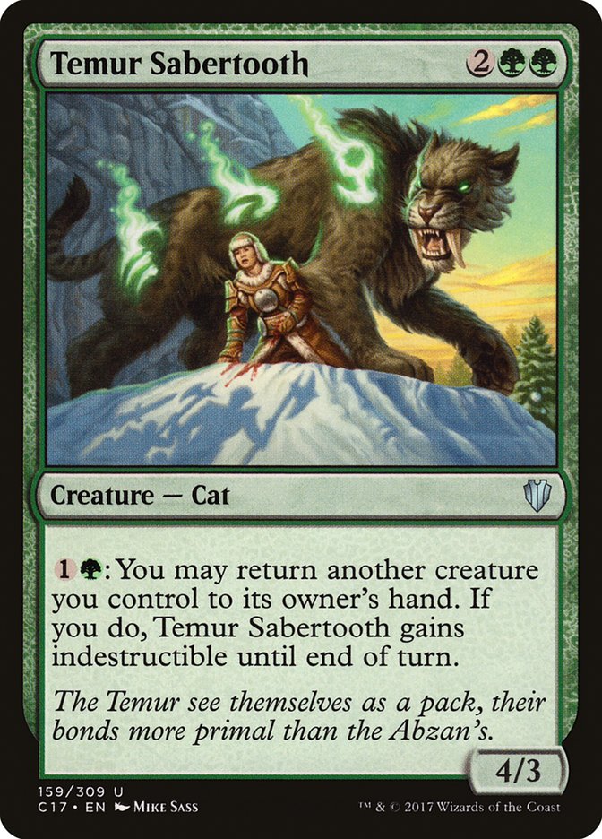Temur Sabertooth [Commander 2017] | Game Master's Emporium (The New GME)