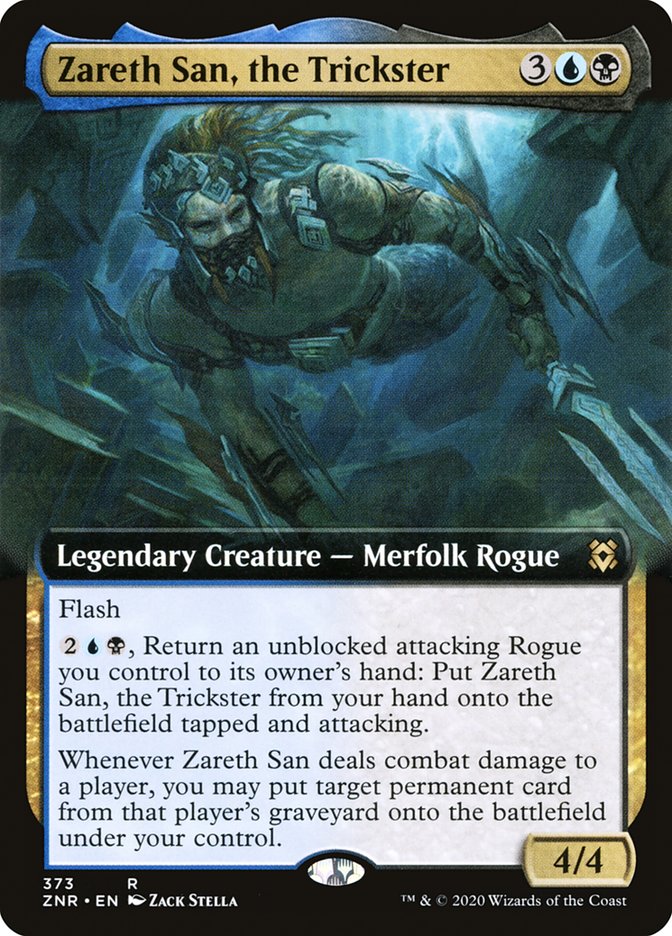 Zareth San, the Trickster (Extended Art) [Zendikar Rising] | Game Master's Emporium (The New GME)