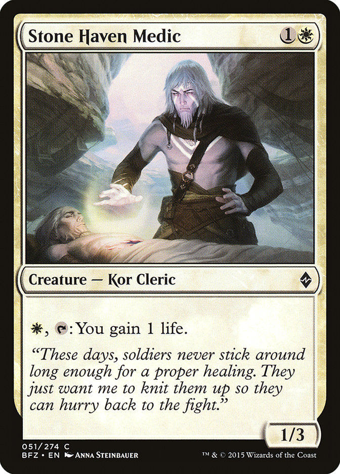 Stone Haven Medic [Battle for Zendikar] | Game Master's Emporium (The New GME)