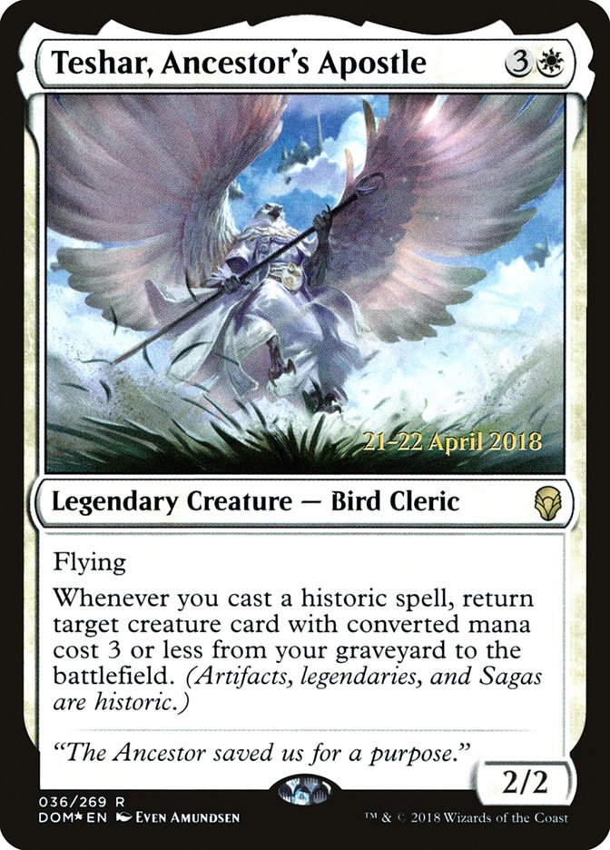Teshar, Ancestor's Apostle [Dominaria Prerelease Promos] | Game Master's Emporium (The New GME)