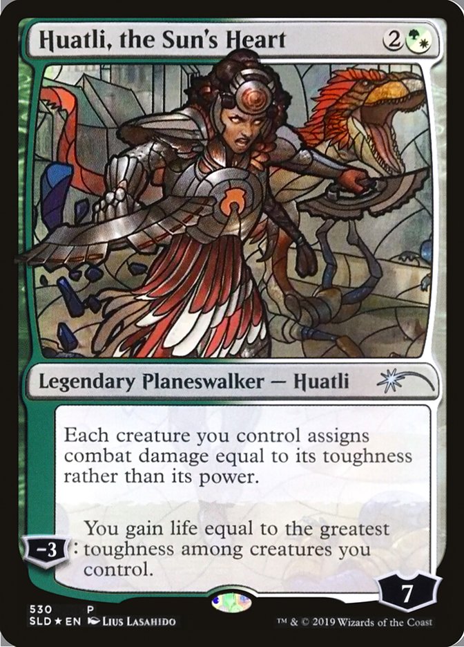 Huatli, the Sun's Heart (Stained Glass) [Secret Lair Drop Promos] | Game Master's Emporium (The New GME)
