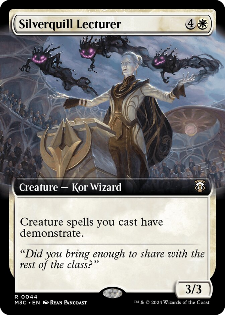 Silverquill Lecturer (Extended Art) [Modern Horizons 3 Commander] | Game Master's Emporium (The New GME)