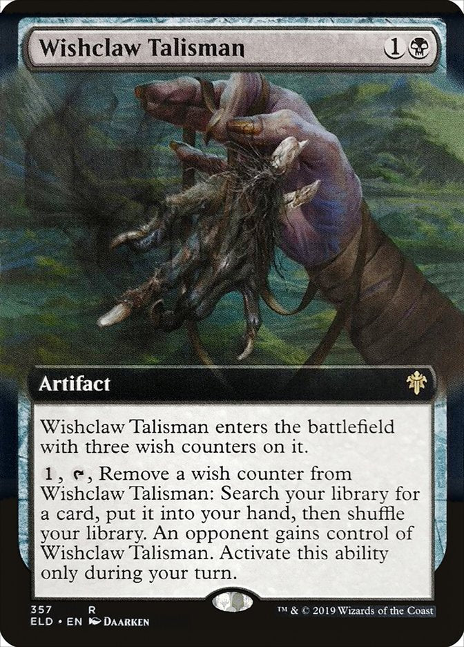 Wishclaw Talisman (Extended Art) [Throne of Eldraine] | Game Master's Emporium (The New GME)