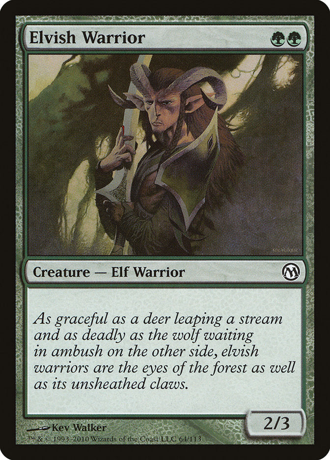 Elvish Warrior [Duels of the Planeswalkers] | Game Master's Emporium (The New GME)