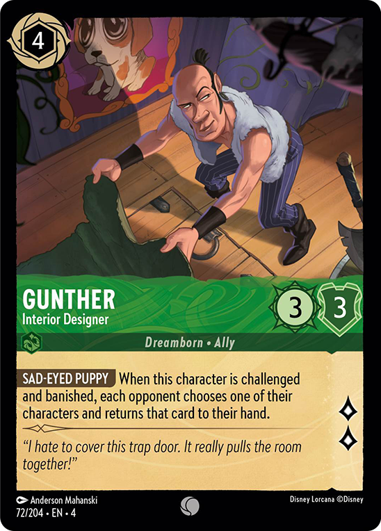Gunther - Interior Designer (72/204) [Ursula's Return] | Game Master's Emporium (The New GME)