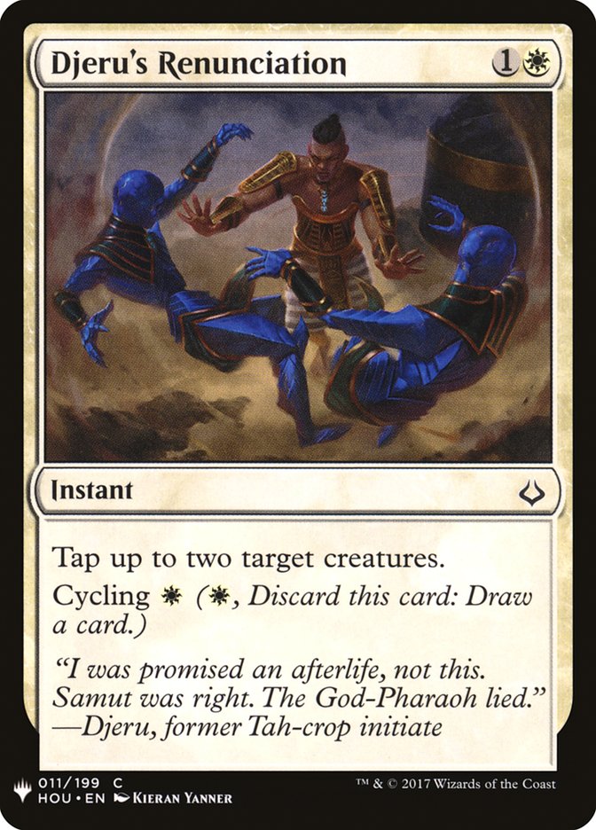 Djeru's Renunciation [Mystery Booster] | Game Master's Emporium (The New GME)