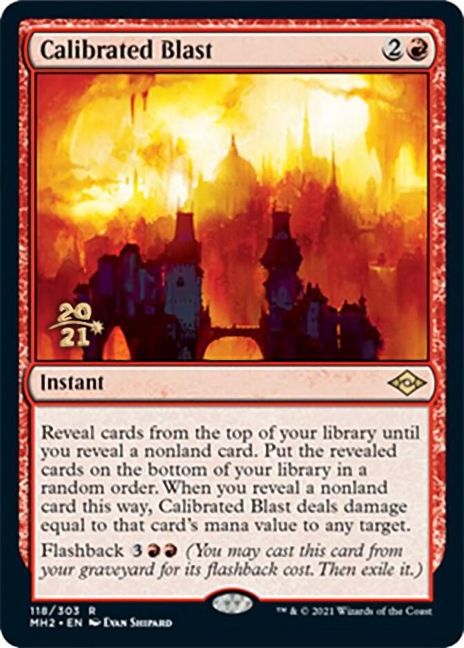 Calibrated Blast [Modern Horizons 2 Prerelease Promos] | Game Master's Emporium (The New GME)