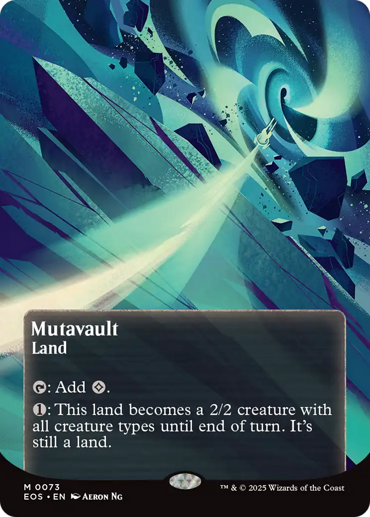 Mutavault (0073) (Borderless) [Edge of Eternities: Stellar Sights] | Game Master's Emporium (The New GME)