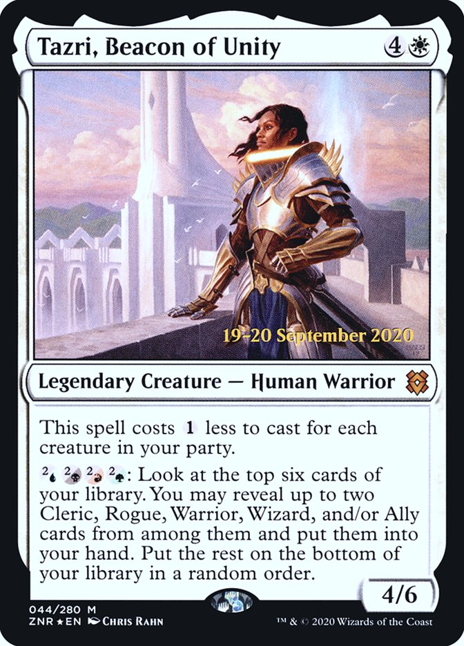 Tazri, Beacon of Unity [Zendikar Rising Prerelease Promos] | Game Master's Emporium (The New GME)