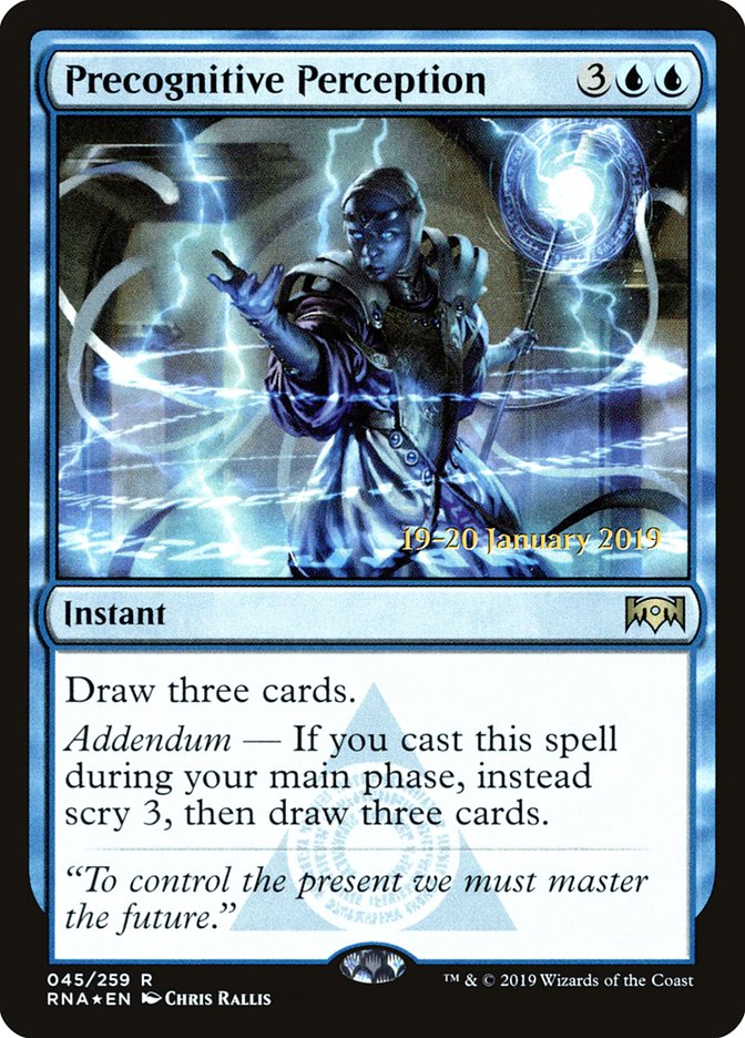 Precognitive Perception [Ravnica Allegiance Prerelease Promos] | Game Master's Emporium (The New GME)