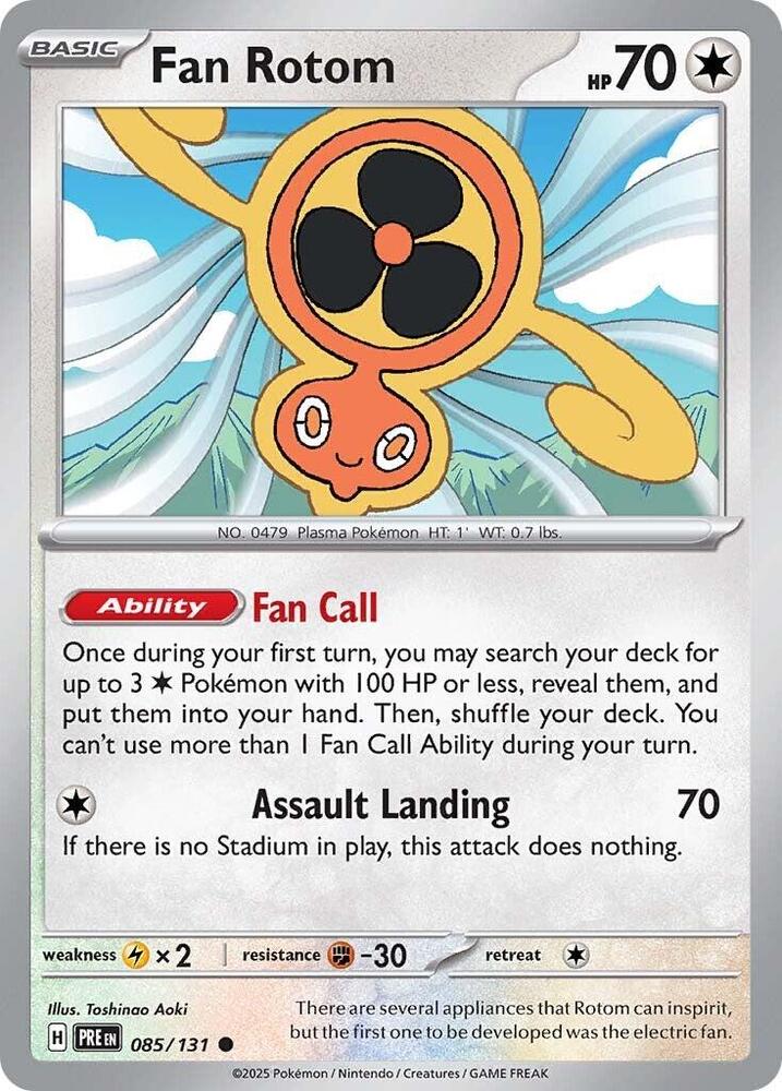 Fan Rotom (085/131) [Scarlet & Violet: Prismatic Evolutions] | Game Master's Emporium (The New GME)