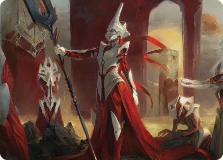 Porcelain Zealot Art Card [Phyrexia: All Will Be One Art Series] | Game Master's Emporium (The New GME)