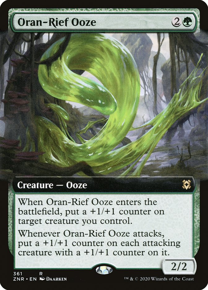 Oran-Rief Ooze (Extended Art) [Zendikar Rising] | Game Master's Emporium (The New GME)