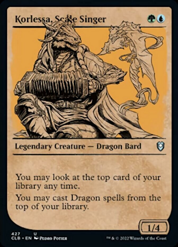 Korlessa, Scale Singer (Showcase) [Commander Legends: Battle for Baldur's Gate] | Game Master's Emporium (The New GME)