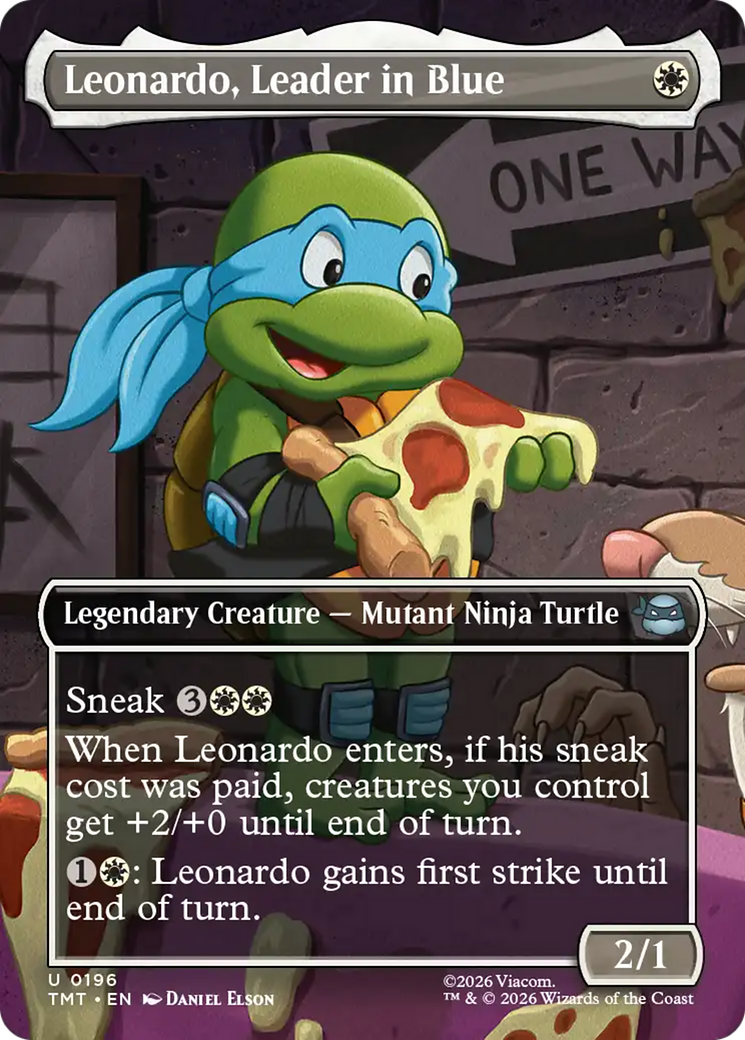Leonardo, Leader in Blue (Borderless) [Teenage Mutant Ninja Turtles] | Game Master's Emporium (The New GME)