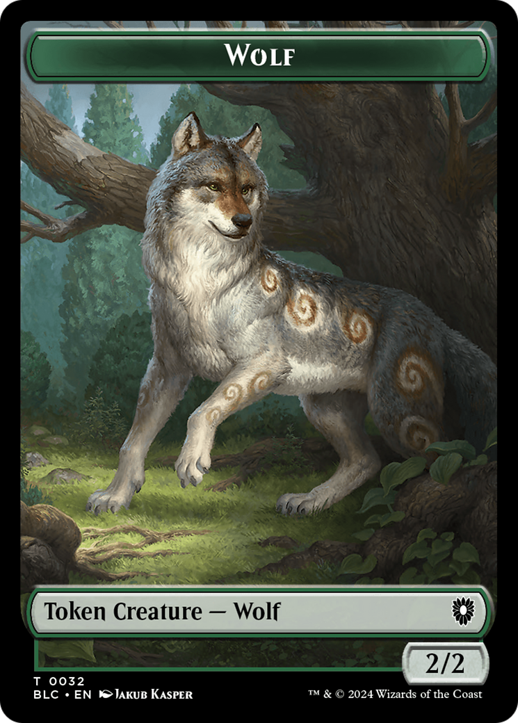 Goat // Wolf (032) Double-Sided Token [Bloomburrow Commander Tokens] | Game Master's Emporium (The New GME)