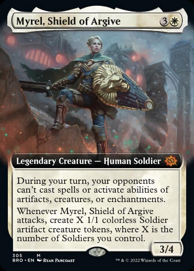 Myrel, Shield of Argive (Extended Art) [The Brothers' War] | Game Master's Emporium (The New GME)