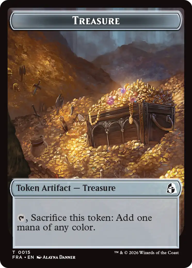 Dragon // Treasure Double-Sided Token [Reality Fracture Tokens] | Game Master's Emporium (The New GME)