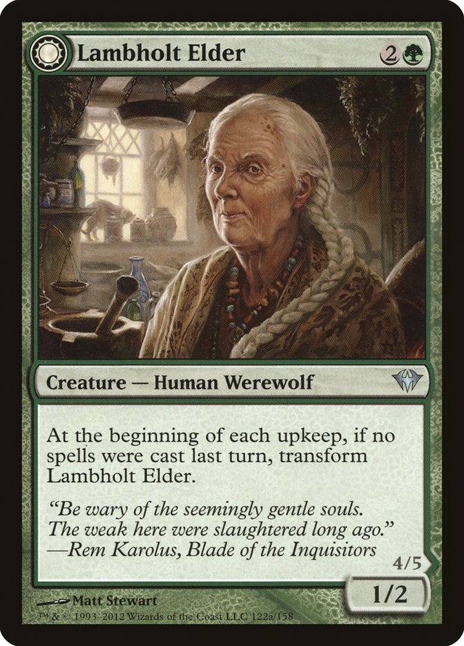 Lambholt Elder // Silverpelt Werewolf [Dark Ascension] | Game Master's Emporium (The New GME)