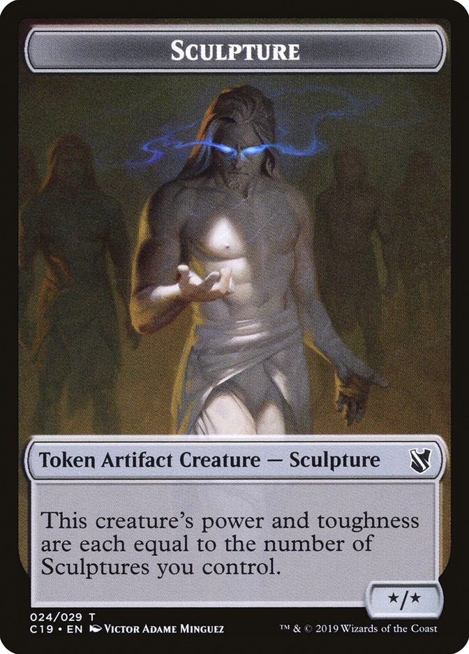 Bird (001) // Sculpture Double-Sided Token [Commander 2019 Tokens] | Game Master's Emporium (The New GME)