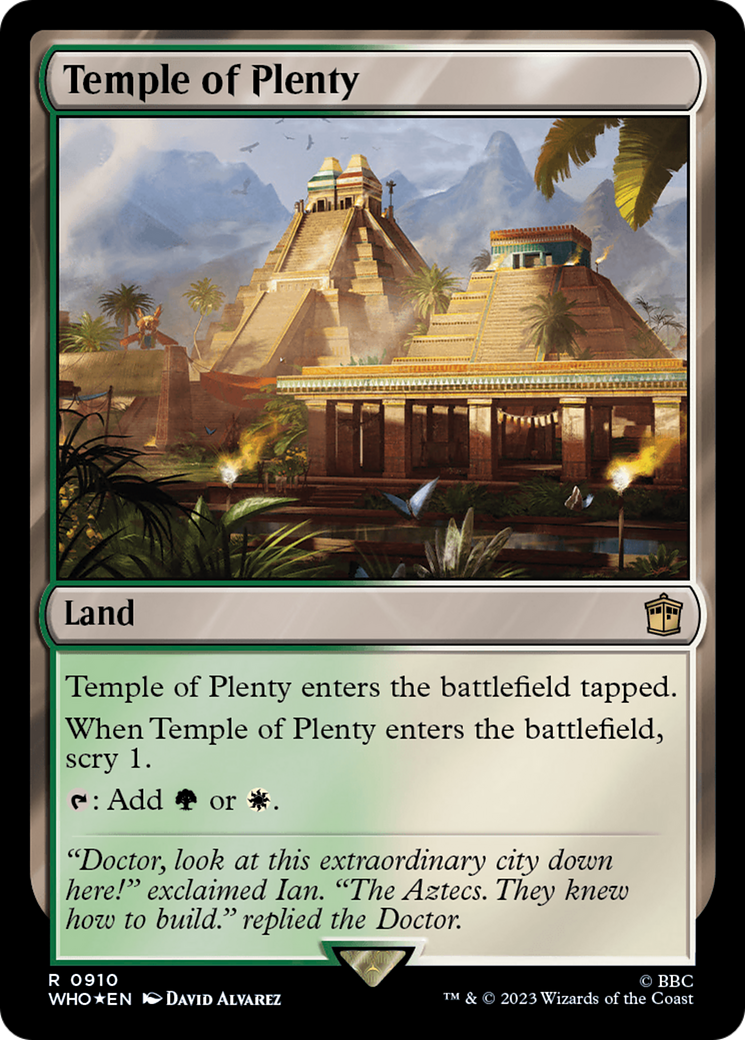 Temple of Plenty (Surge Foil) [Doctor Who] | Game Master's Emporium (The New GME)