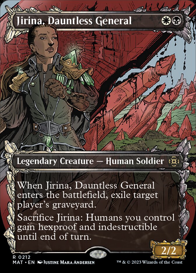 Jirina, Dauntless General (Showcase Halo Foil) [March of the Machine: The Aftermath] | Game Master's Emporium (The New GME)