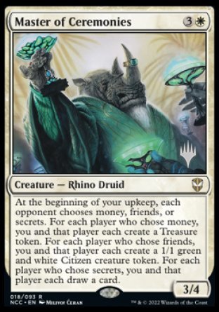 Master of Ceremonies (Promo Pack) [Streets of New Capenna Commander Promos] | Game Master's Emporium (The New GME)