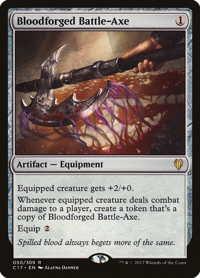 Bloodforged Battle-Axe [Commander 2017] | Game Master's Emporium (The New GME)