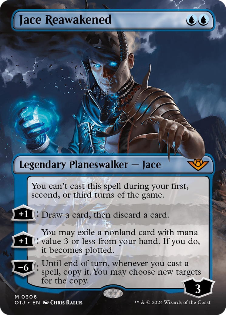 Jace Reawakened (Borderless) [Outlaws of Thunder Junction] | Game Master's Emporium (The New GME)