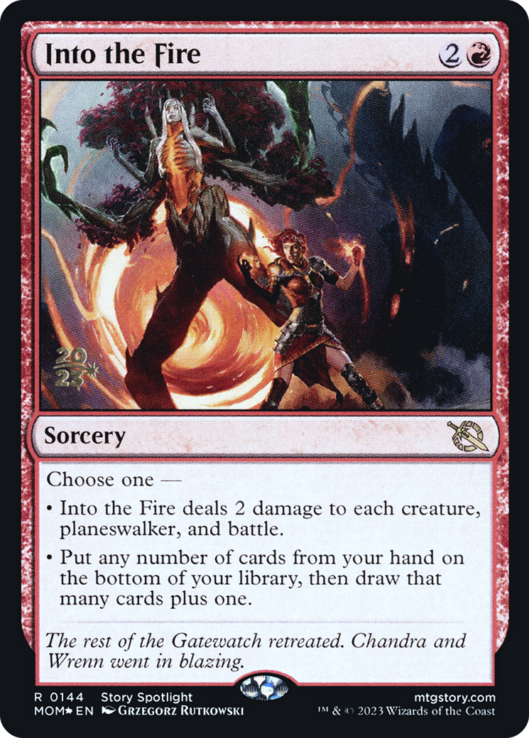 Into the Fire [March of the Machine Prerelease Promos] | Game Master's Emporium (The New GME)