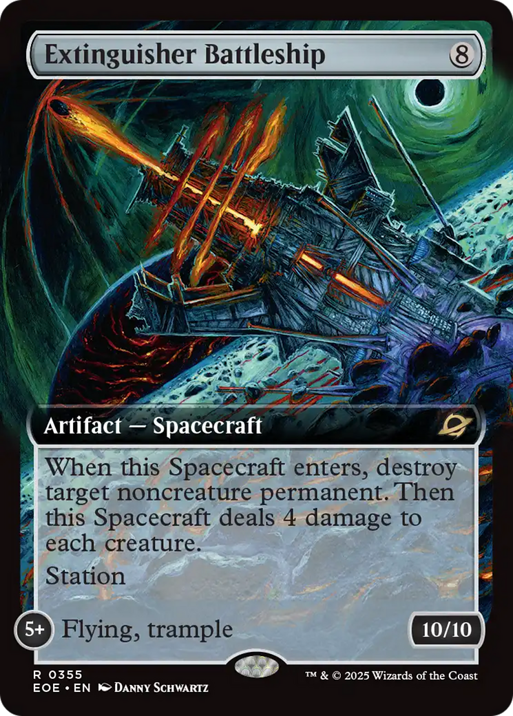 Extinguisher Battleship (Extended Art) [Edge of Eternities] | Game Master's Emporium (The New GME)