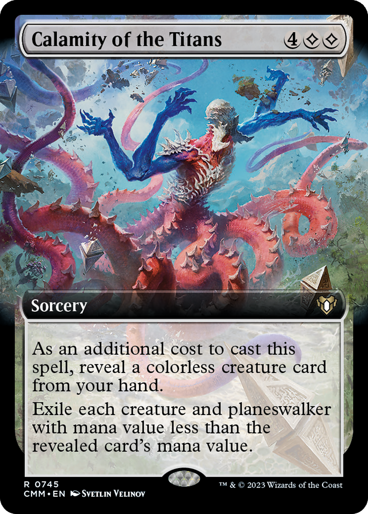 Calamity of the Titans (Extended Art) [Commander Masters] | Game Master's Emporium (The New GME)