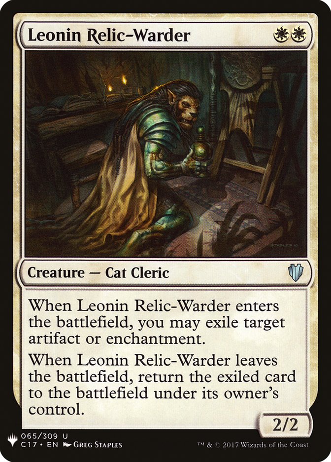 Leonin Relic-Warder [Mystery Booster] | Game Master's Emporium (The New GME)